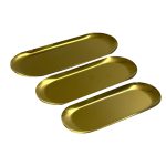 رولت خوری بیضی استیل در 3 سایز