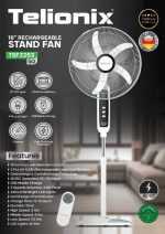 پنکه ایستاده شارژی ۱۸ اینچ Telionix | مدل TSF2253 - Image 2