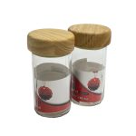 ادویه پاش شیشه ای درب چوبی اکاسیا و رابر - Image 3