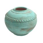 گلدان سفالی پتینه کاری