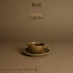 فنجان و نعلبکی چای زیتونی برند BVK